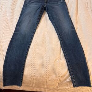 AG Adriano Goldschmied Dark Blue The Legging Ankle Super Skinny Jeans